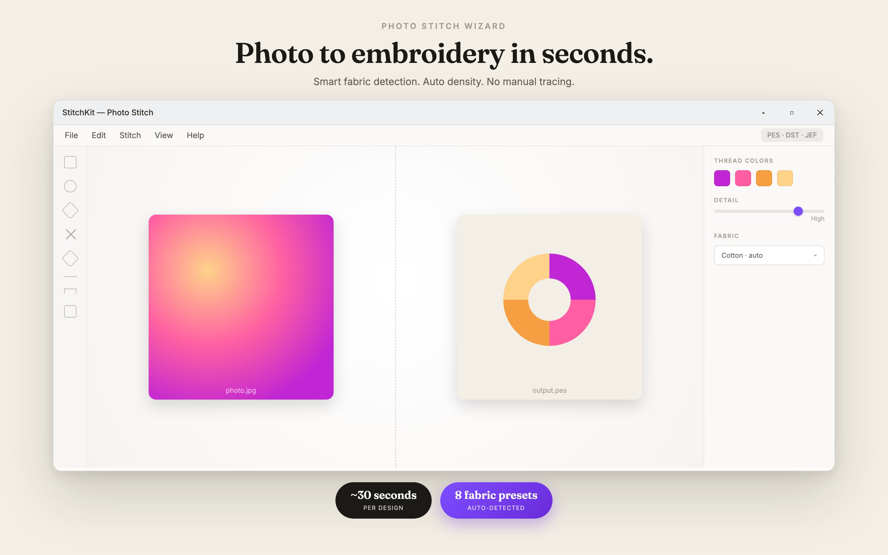 StitchKit Embroidery Studio screenshot