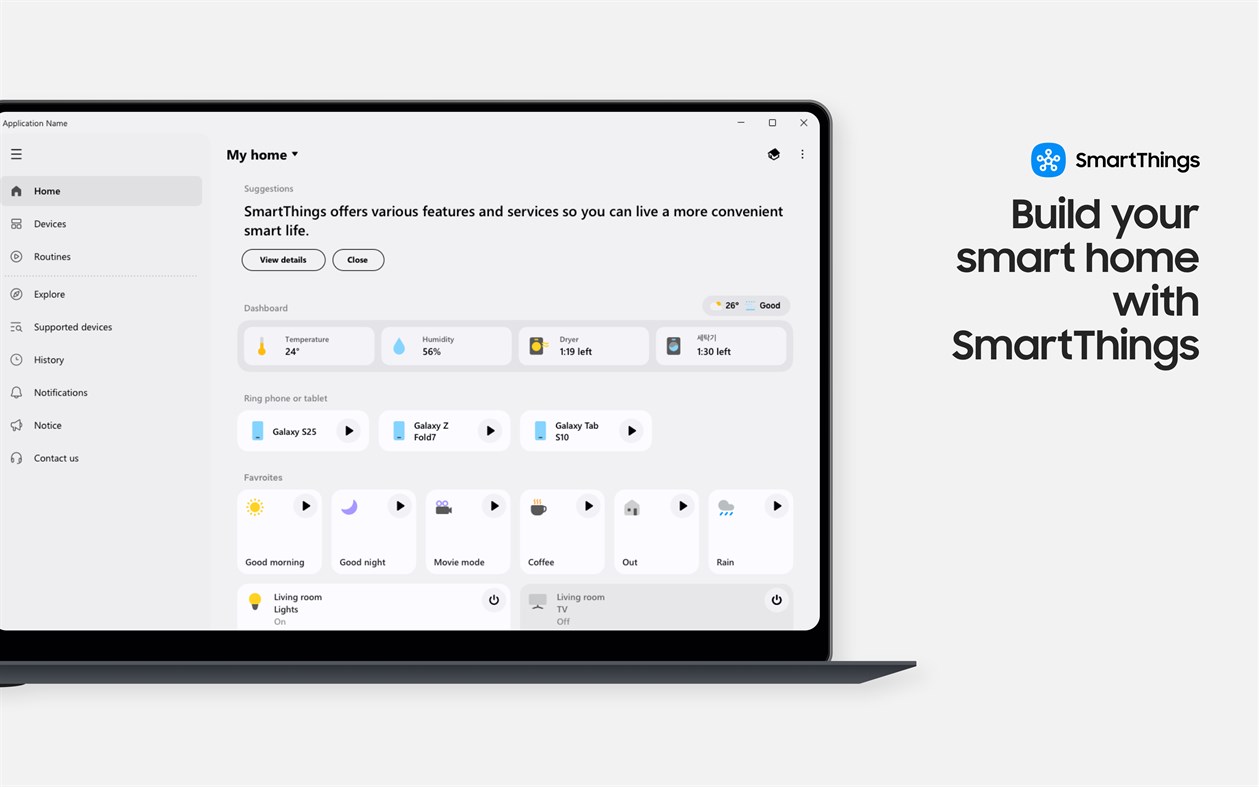 #1. SmartThings (Windows) 게시자: Samsung Electronics Co. Ltd.