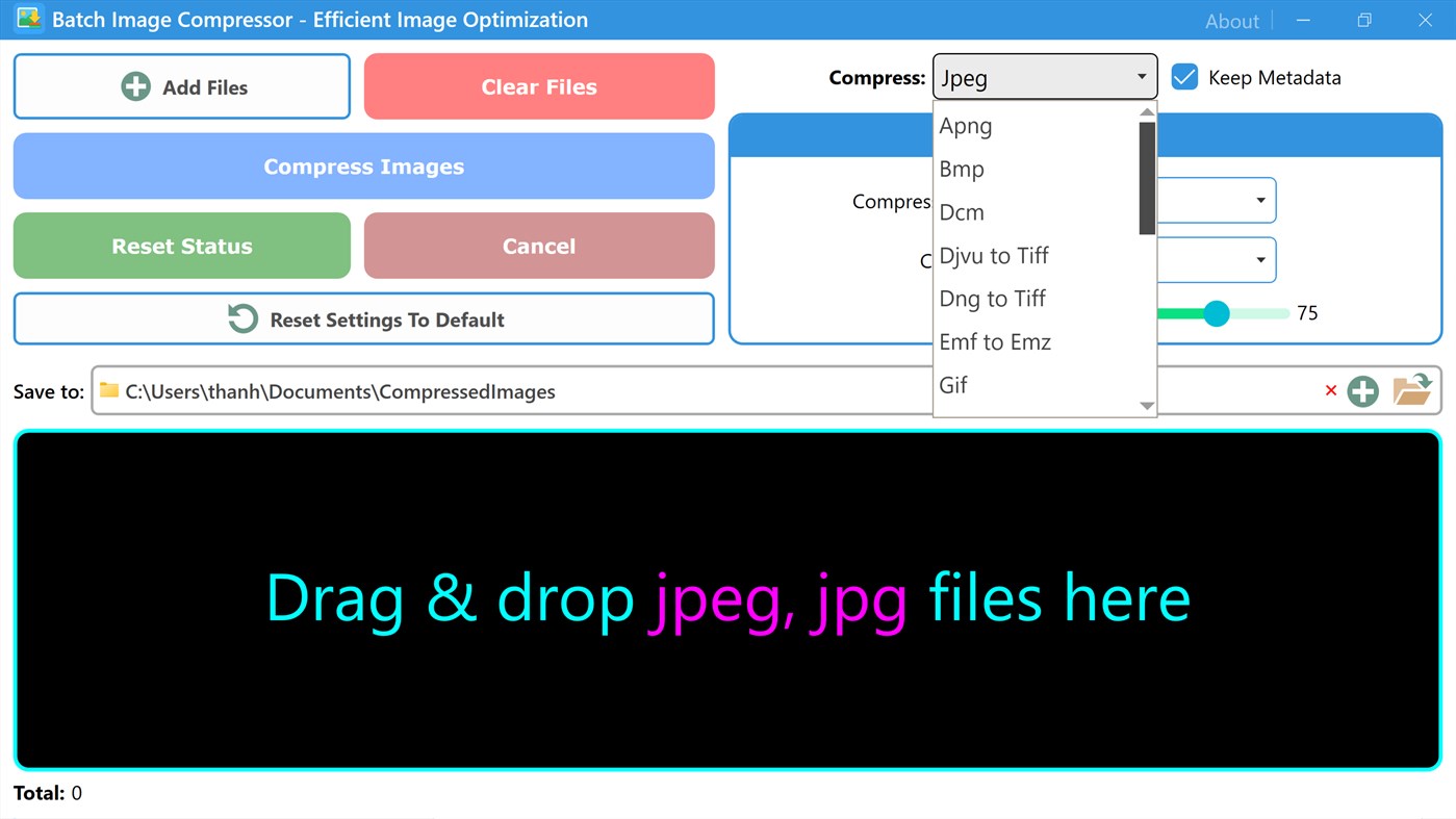#2. Batch Image Compressor - Efficient Image Optimization (Windows) Von: Ngoc Thanh