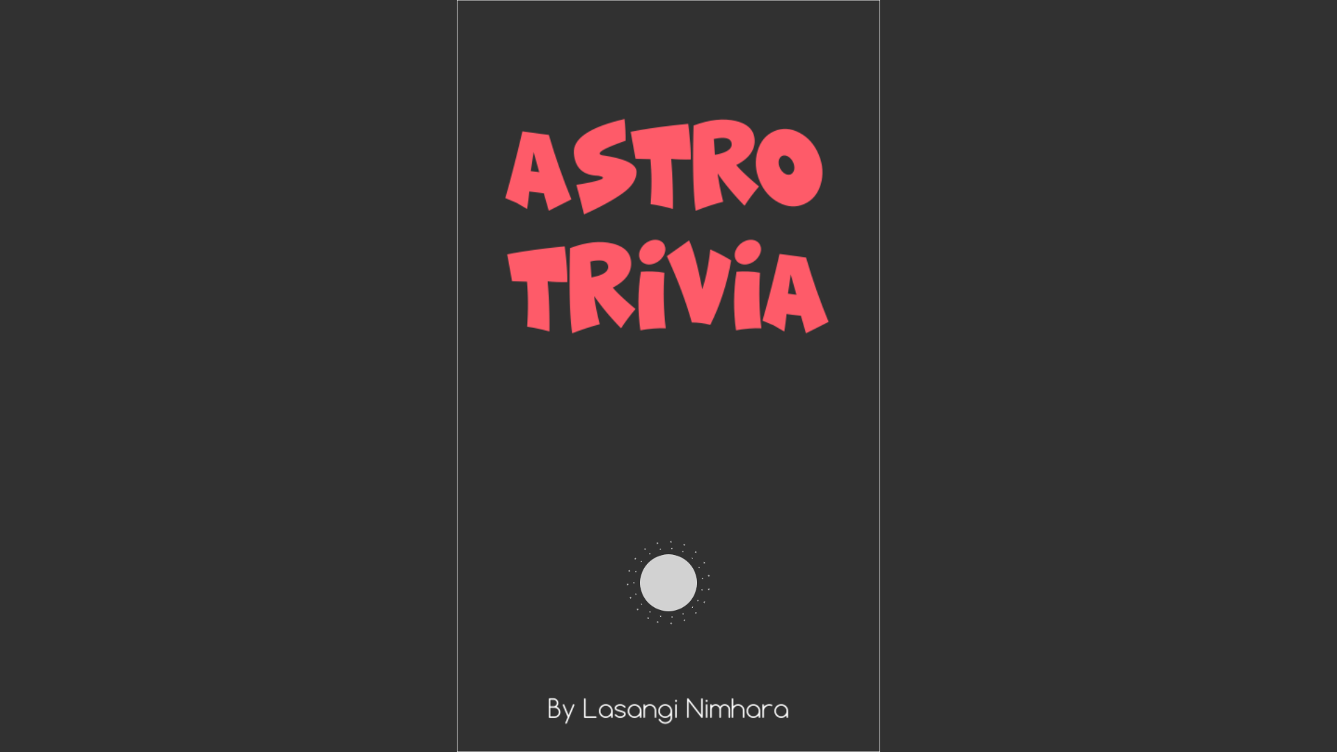 Astro Trivia - Pre Alpha Release