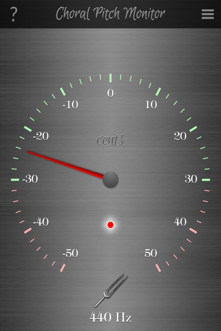 Choral Pitch Monitor