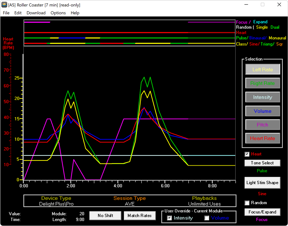 #1. DAVID Session Editor (Windows) 由: Mind Alive Inc.