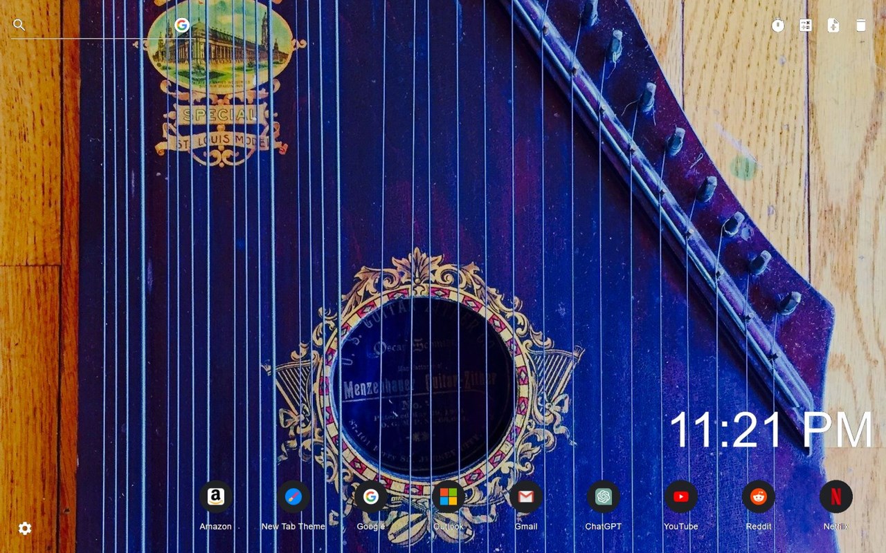 Zither Wallpaper New Tab