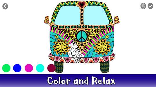 Vehicles Color by Number - Adult Coloring Book screenshot 2