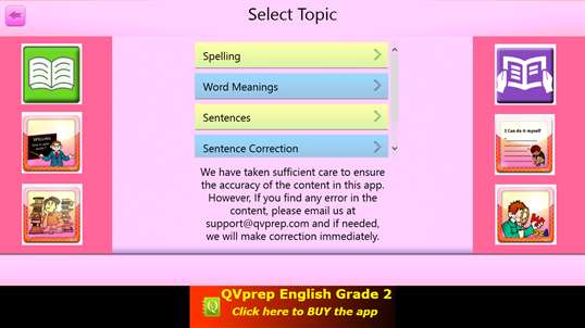 QVprep Lite Learn English Grade 2 screenshot 1