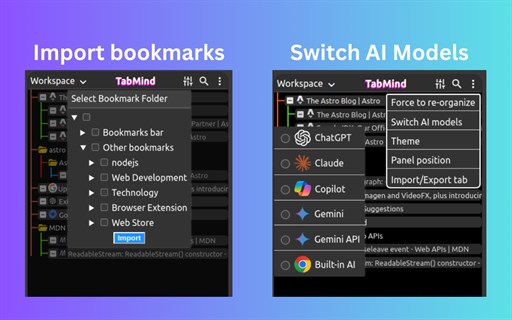 tabMind - AI smart tree style tabs - Edge add-on