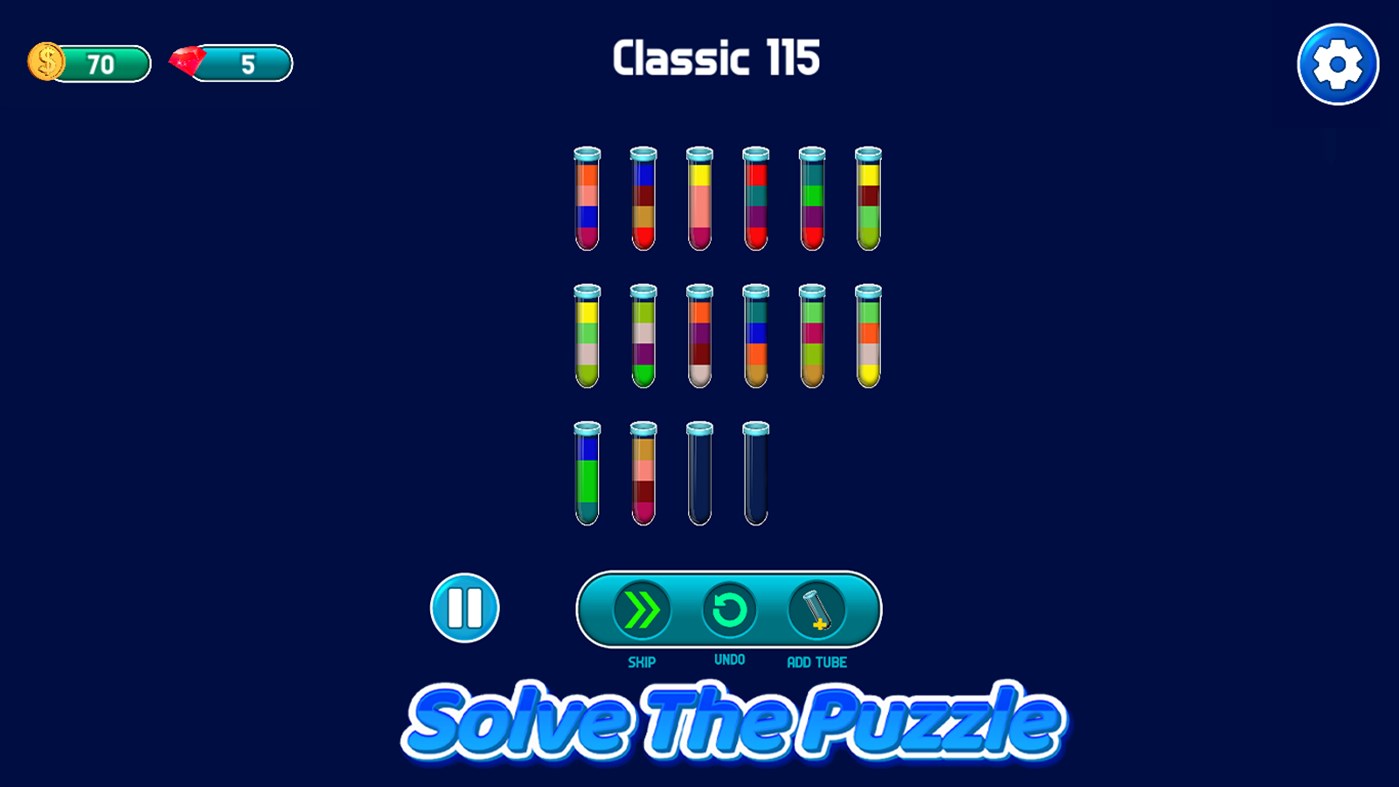 #4. Water Sort Puzzle Color Sorting (Windows) By: Margala Games