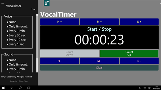 VocalTimer screenshot 2