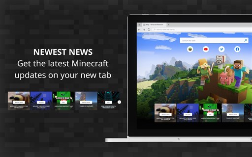 Minecraft New Tab - Custom Themes & Latest News