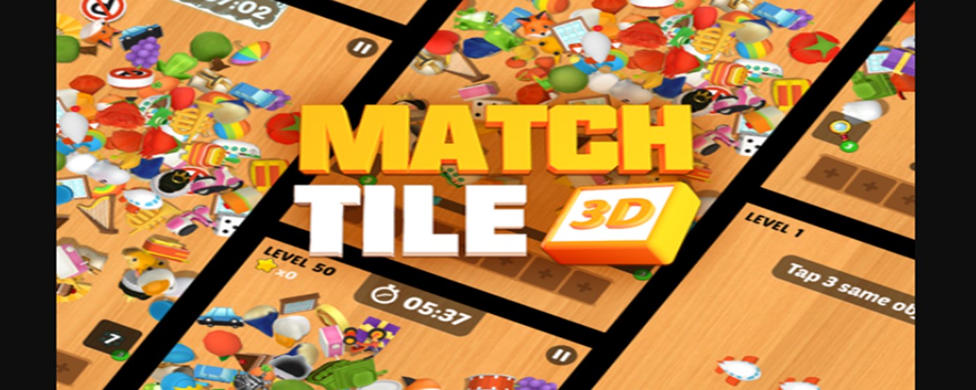 Match Tile 3D Game marquee promo image
