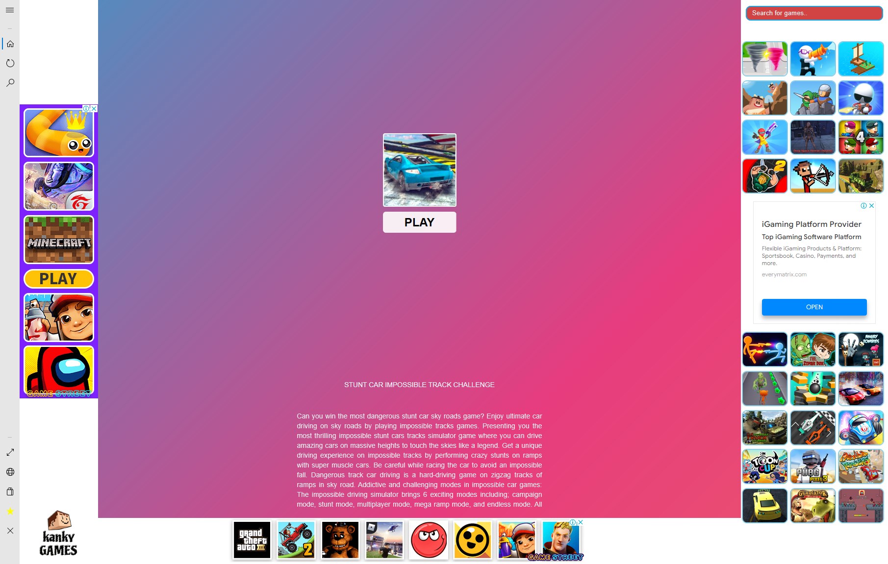 Screenshot 1 Stunt Car impossible Track Challenge windows