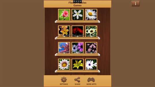 Flower Puzzles Games screenshot 1