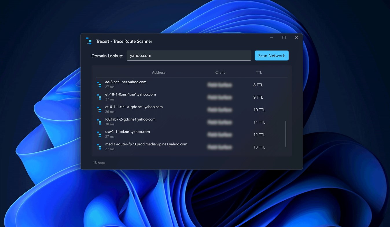 #1. Tracert - Trace Route Scanner (Windows) Podle: Evlar