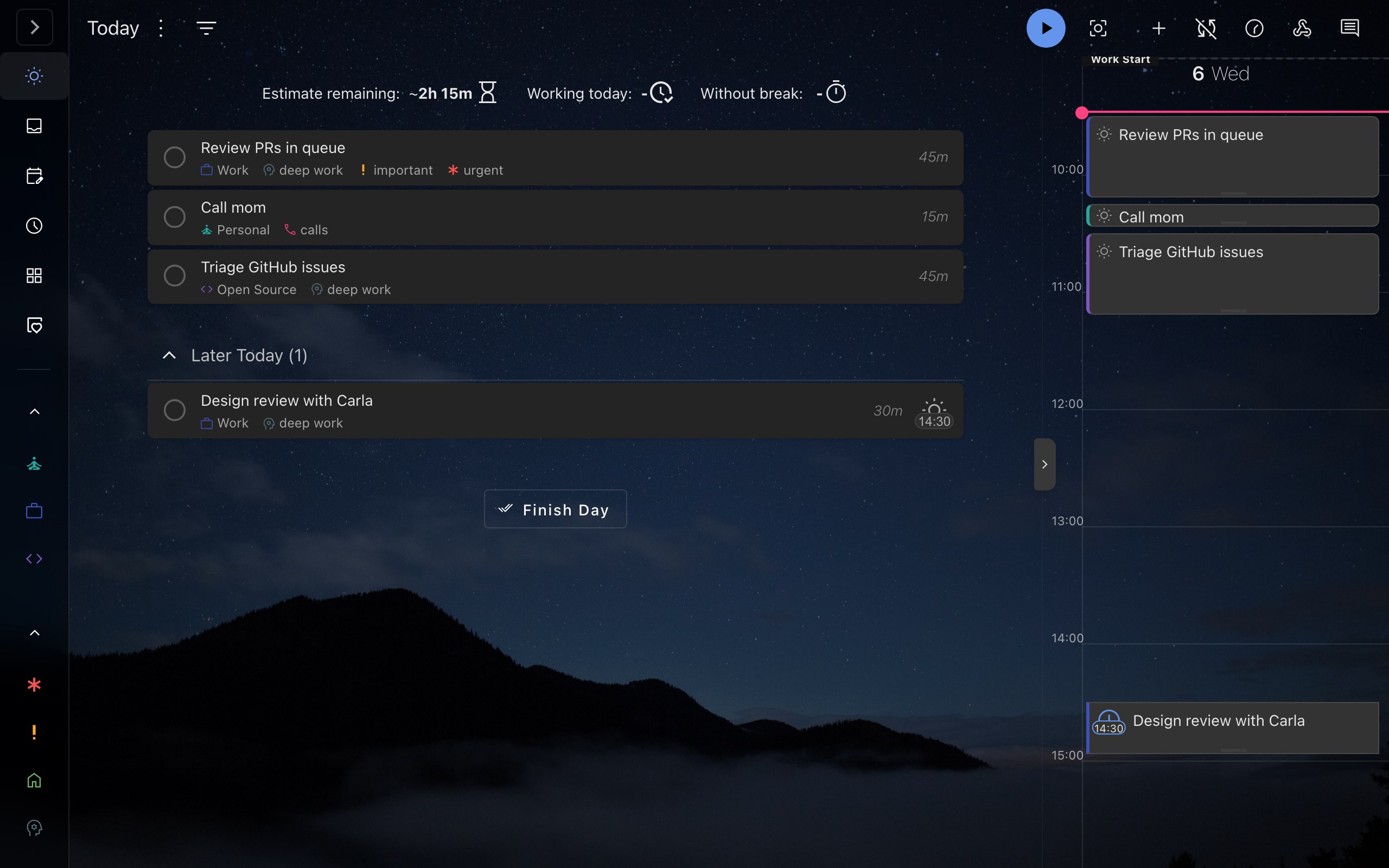 Super Productivity screenshot