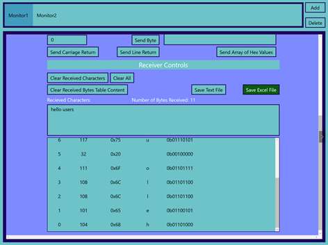 Terminal Serial Port Screenshots 1