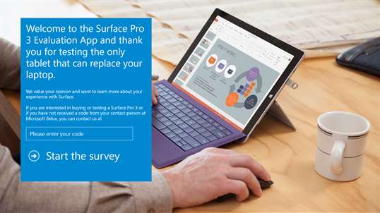 Surface Pro 3 Evaluation Survey - Europe screenshot 2