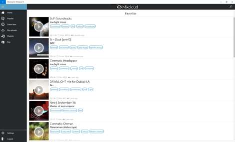 Mixcloud for Windows 10 Screenshots 2