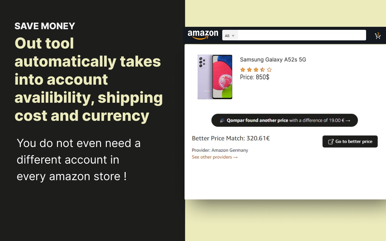 Qompar - Amazon Price Comparator, Tracker & Saver