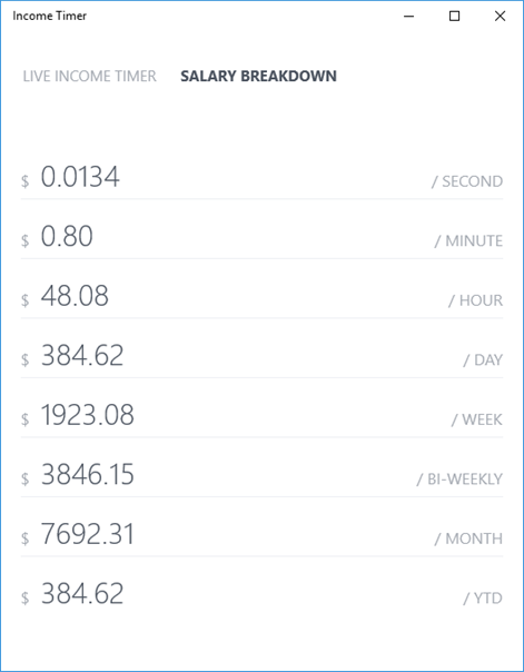 Income Timer Screenshots 2