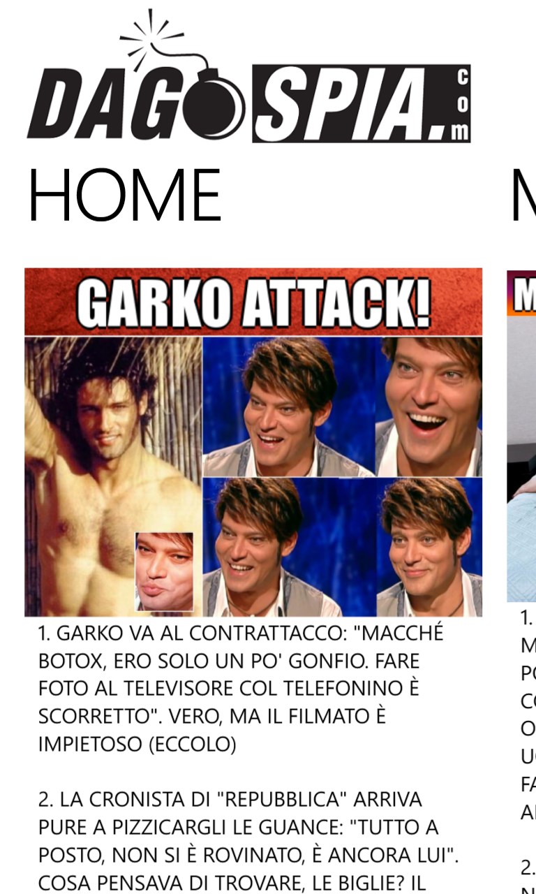 App dagospia sparita