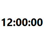 Big Text Clock