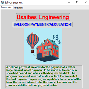 BALLOON PAYMENT CALCULATION