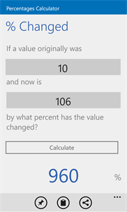 Percentages Calculator screenshot 2