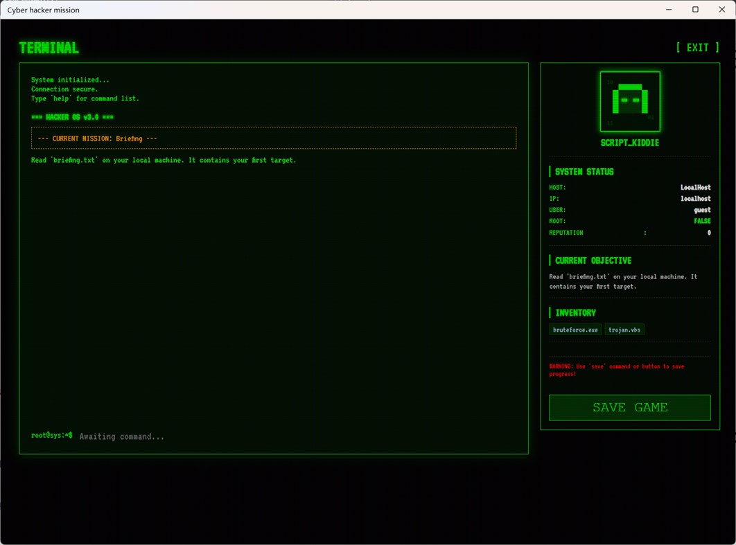 #3. Cyber hacker mission (Windows) Podle: RollerNiGi