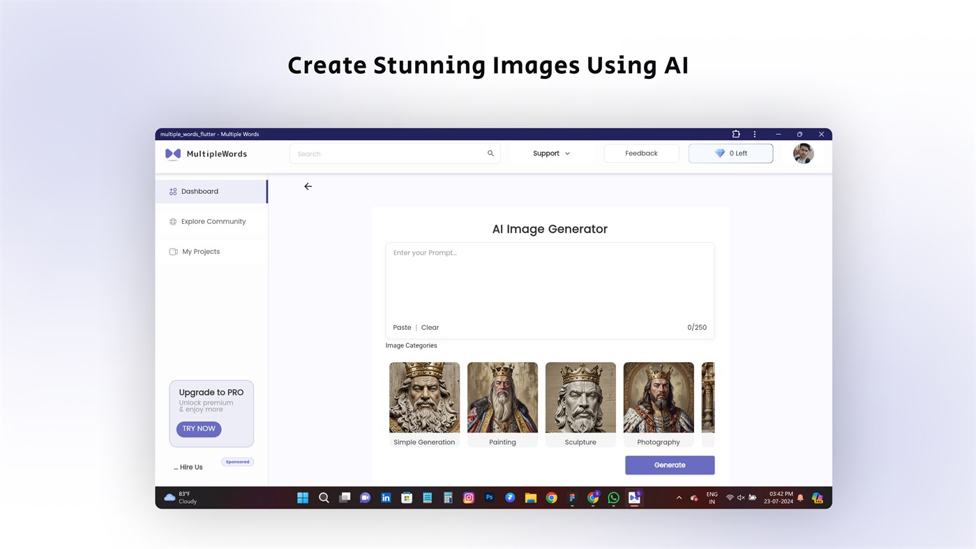 #5. AI Tools-All In One (Windows) Podle: Saify Technologies private limited ( https://saifytech.com )