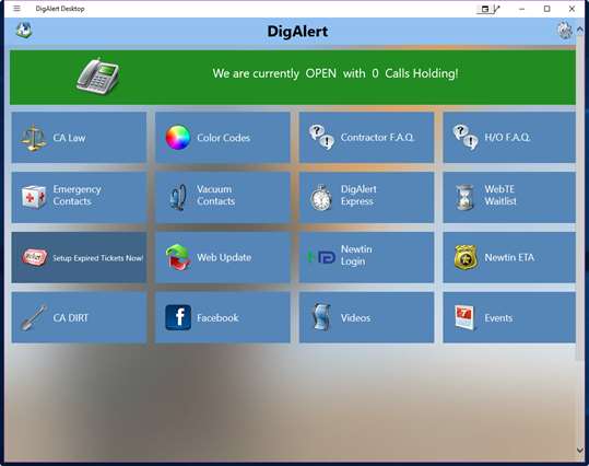 DigAlert Desktop screenshot 2