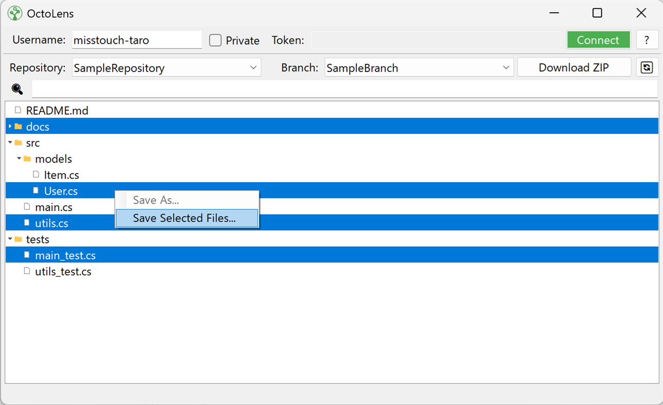 #2. OctoLens for GitHub (Windows) Przez: misstouch-taro