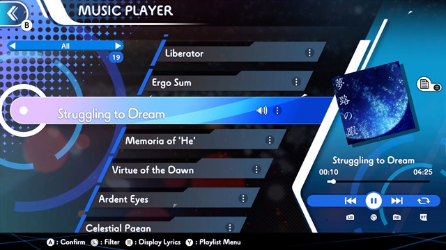 GUNVOLT RECORDS Cychronicle Song Pack 2 Lumen: "Pain From the Past","Stratosphere","Struggling to Dream","Twilight Skyline" screenshot 2