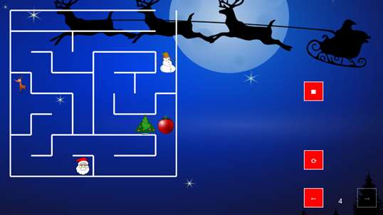 Xmas Tree Maze (santa vs the snowman) screenshot 1