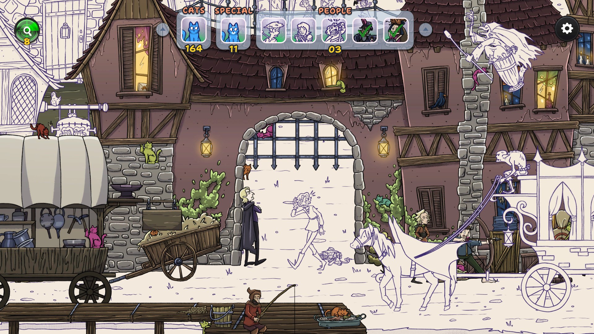 Hidden Cats in Spooky Village — скриншот 7