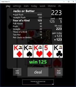 Video Poker 10 screenshot 3