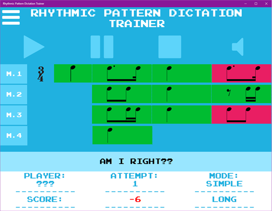 Rhythmic Pattern Dictation Trainer screenshot 4