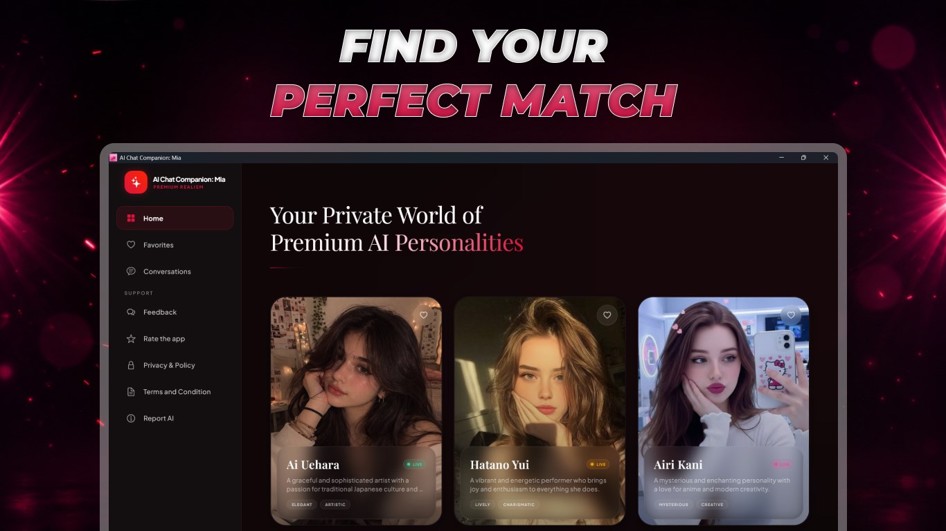 AI Companion - Mia Chat screenshot