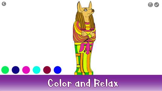 Egyptian Art Color By Number: History Coloring Sandbox screenshot 2