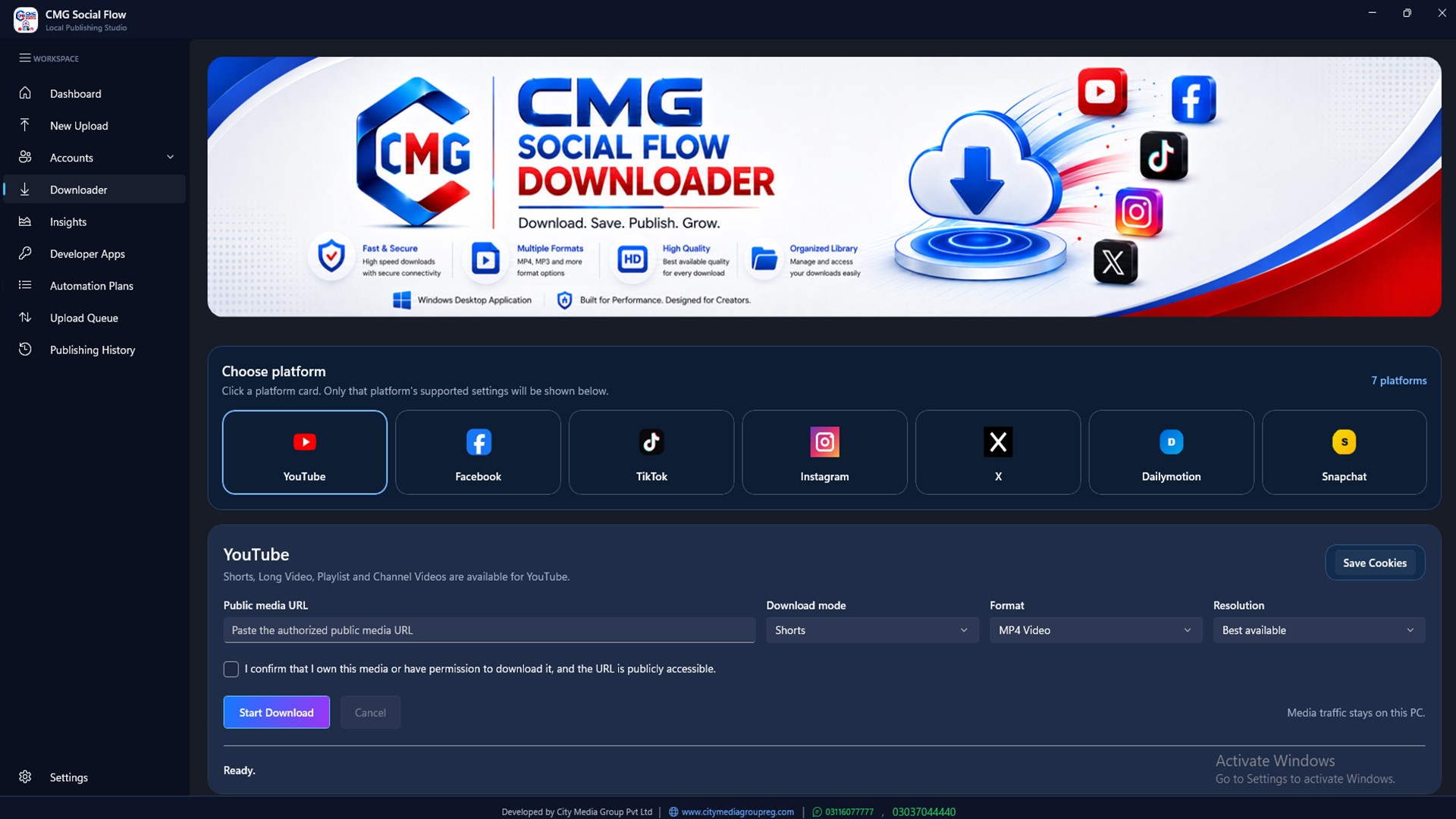 CMG Social Flow screenshot