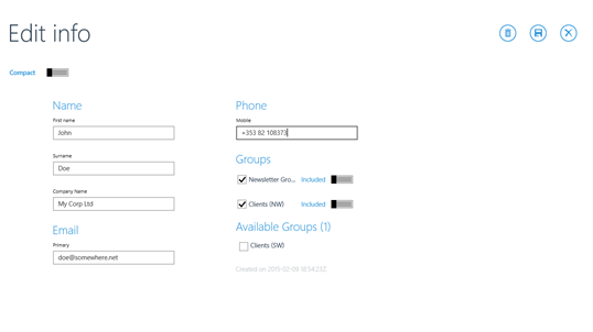 GroupMail Touch screenshot 7