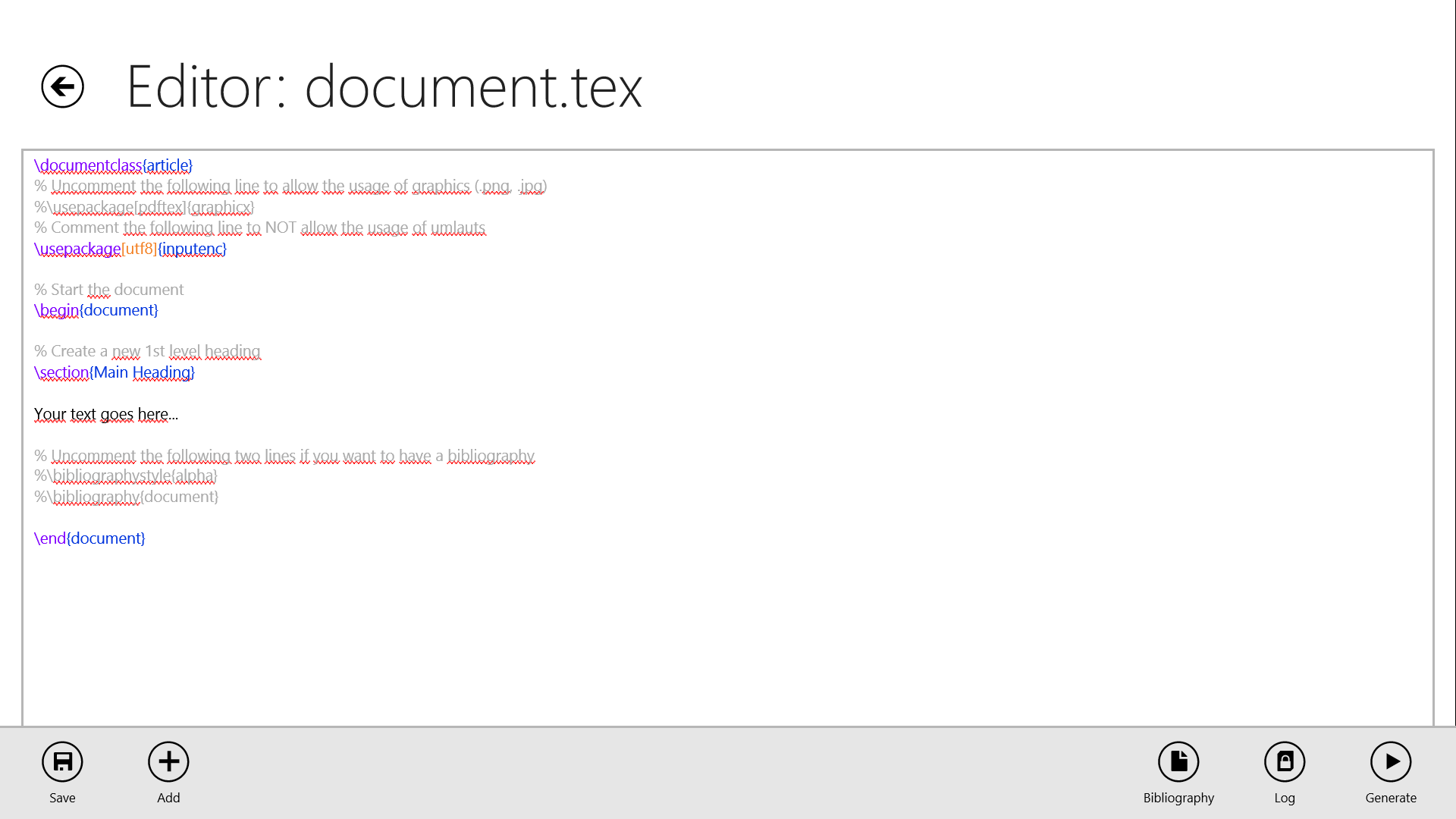 VerbTeX Pro LaTeX Editor for Windows 10