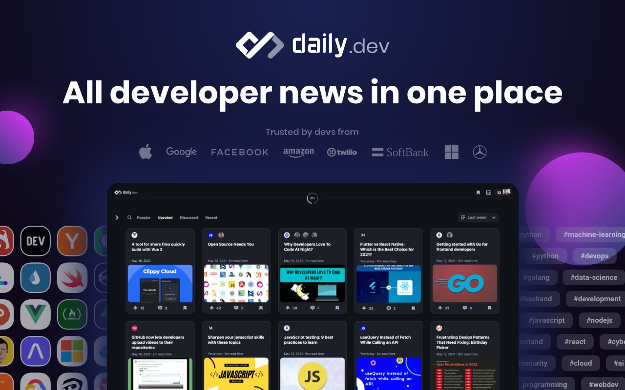 daily.dev | The Homepage Developers Deserve
