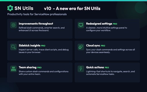 SN Utils - Tools for ServiceNow