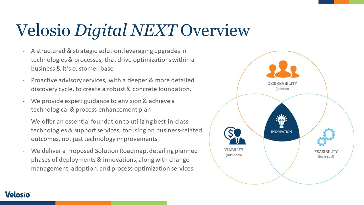 Snapshot 1 of Velosio Digital NEXT Roadmap-Assessment-3 MO.