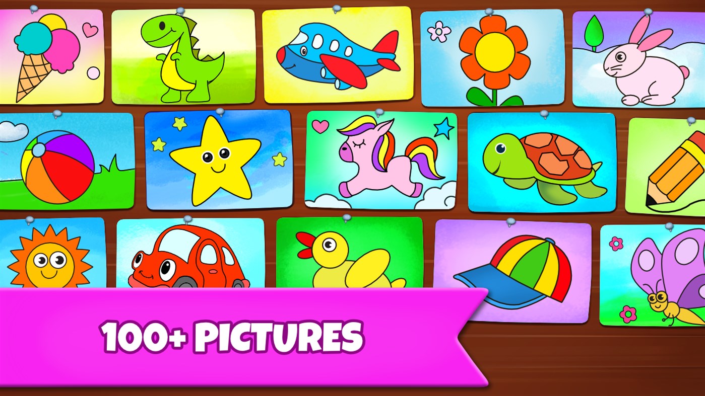 #5. Drawing Games: Draw & Color For Kids (Windows) By: RV AppStudios