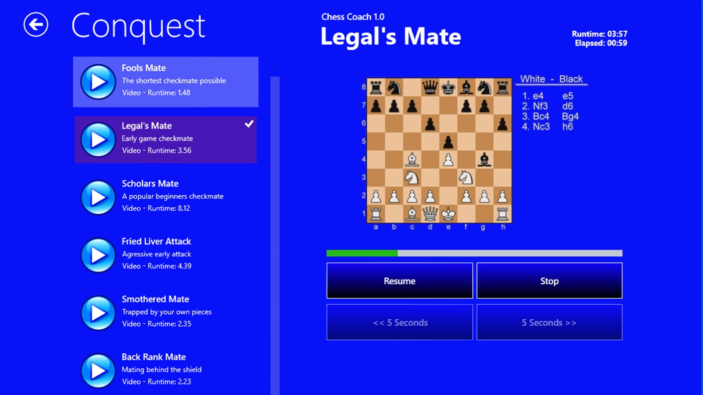 #7. Chess Coach 1.0 DT (Windows) By: Universal Applications