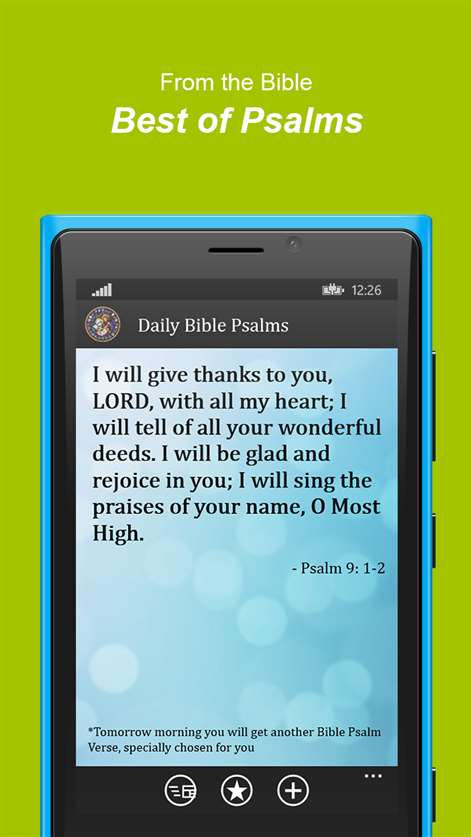Daily Bible Psalm Verses Screenshots 1