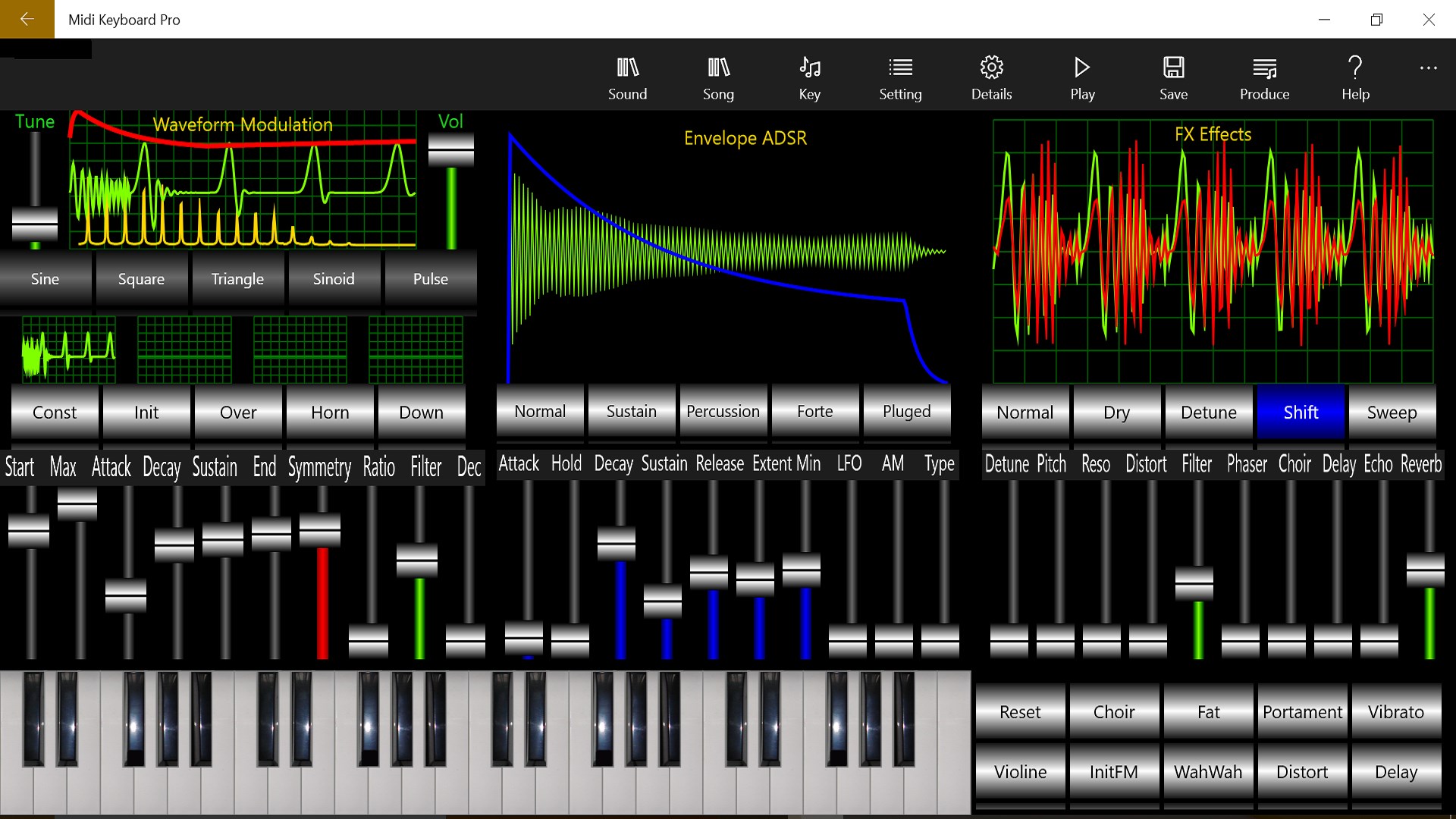 MIDI Keyboard Pro Screenshot