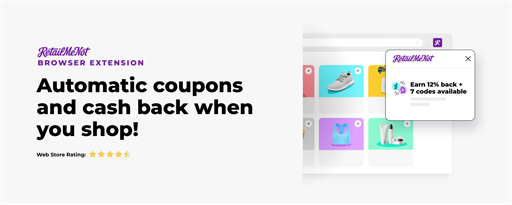 RetailMeNot: Codes, Cash Back and Coupons marquee promo image