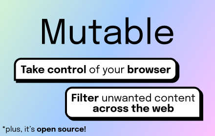 Mutable - Customizable Content Filtering small promo image